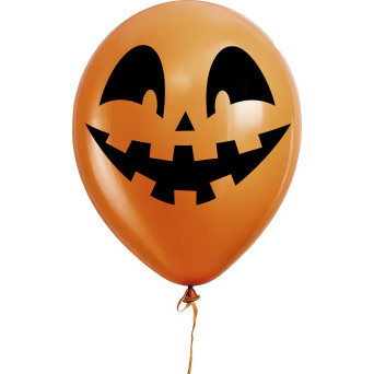 Globo Látex de Calabaza 10 Unidades de 30 Centímetros