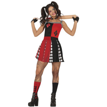 Disfraz de Animadora Arlequín para Adulto