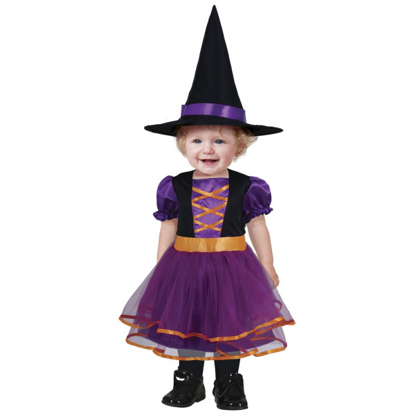 Disfraz de Bruja Púrpura Infantil