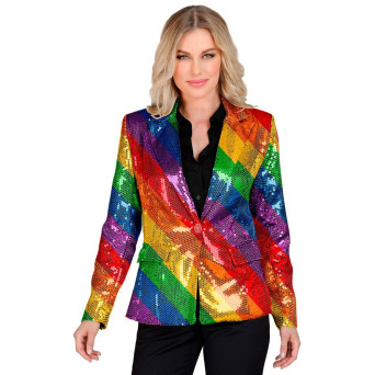 Chaqueta de Rainbow con Lentejuelas para Adulto