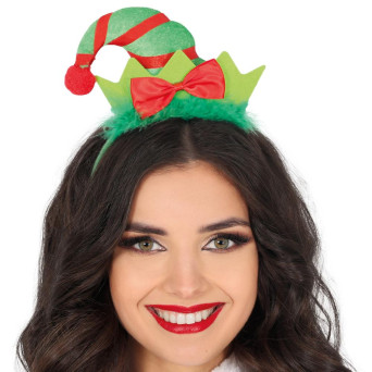 Diadema de Gorro de Elfo con Lazo