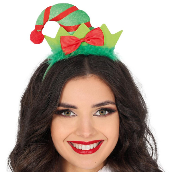 Diadema de Gorro de Elfo con Lazo