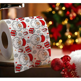 Papel Higiénico de Papá Noel 2 Capas de 30 Metros