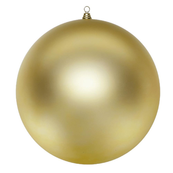 Bola de 20 Centímetros de color Oro Mate con Anilla Dorada