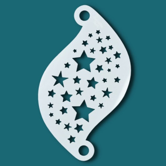 Plantilla de Estrellas para Pintacaras de Superstar