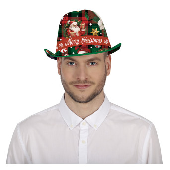 Sombrero de Gangster de Merry Christmas para Adulto