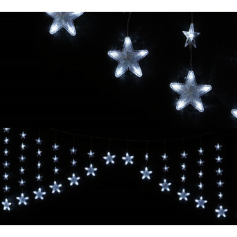 Cortina Estrellas de 136 LED´s Blanco