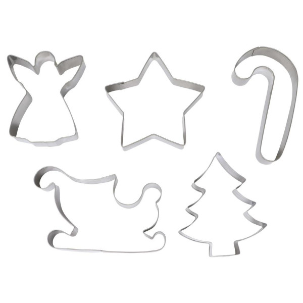 Molde de Galleta Navideña 5 Unidades