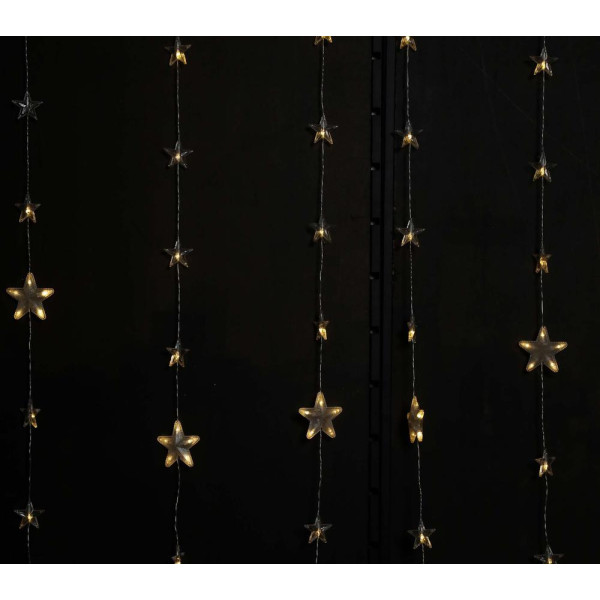 Cortina Estrellas de 144 LED´s Blanco Cálido