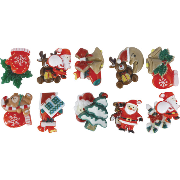 Figuras Adhesivas de Navidad 20 Unidades