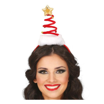 Diadema de Gorro de Papá Noel Espiral