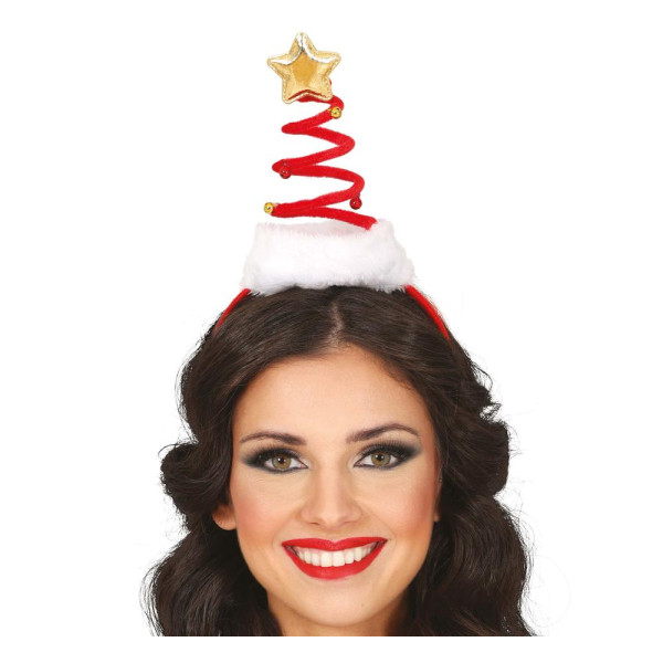 Diadema de Gorro de Papá Noel Espiral