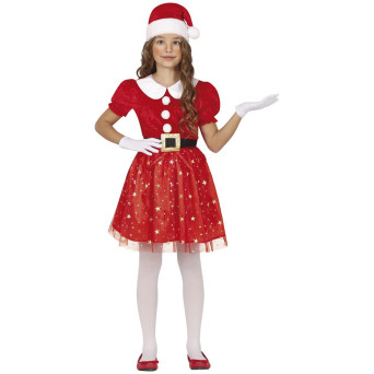 Disfraz de Mamá Noel Glitter Infantil