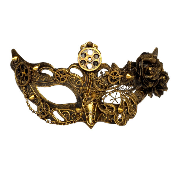 Antifaz de Steampunk Flower para Adulto