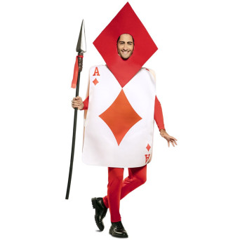 Disfraz de Carta As de Diamantes para Adulto