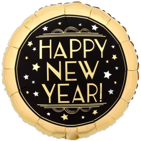 Globo Foil de Happy New Year Vintage de 45 Centímetros