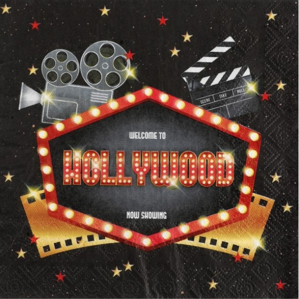 Servilleta de Hollywood 20 Unidades de 33 x 33 Centímetros