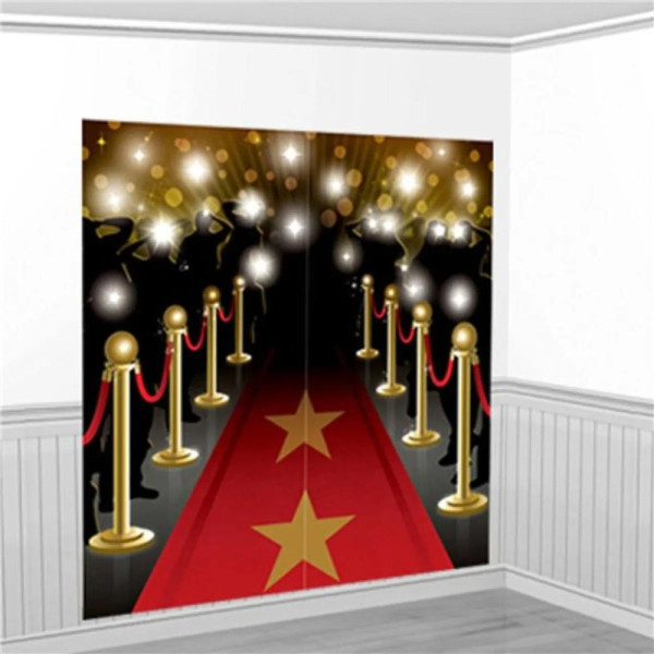 Banner de Alfombra Roja Hollywood de 82,5 x 165,1 Centímetros