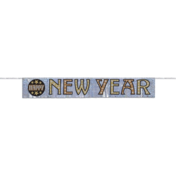 Guirnalda de Flecos de Happy New Year de 1,45 Metros