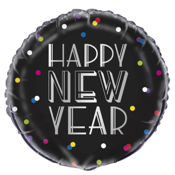 Globo Foil de Happy New Year Puntos de 46 Centímetros