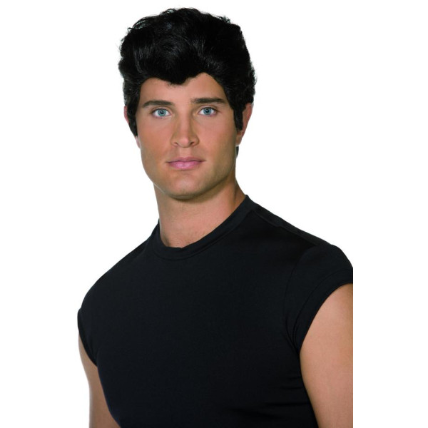 Peluca Negra de Danny de Grease para Adulto
