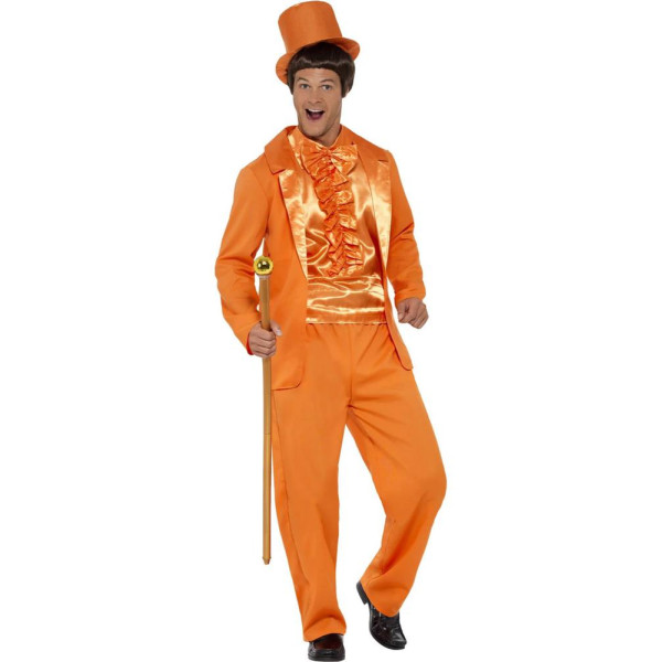 Disfraz de Tonto de los años 90´s de color Naranja para Adulto