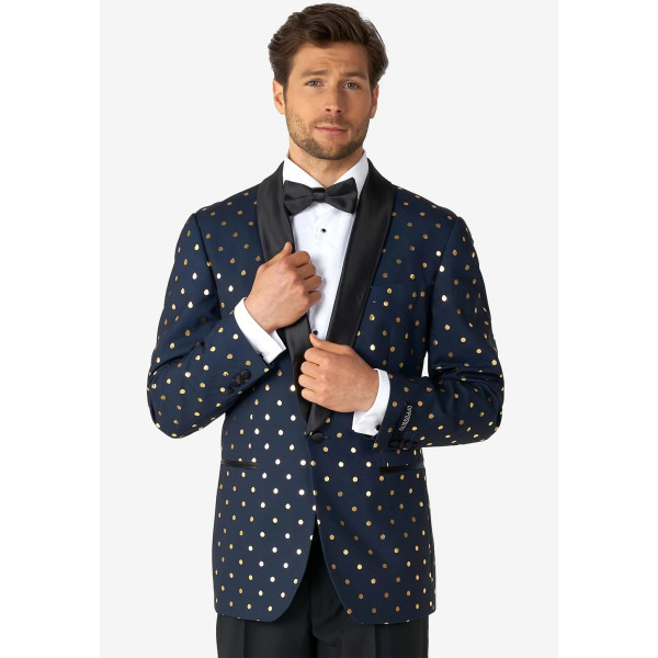 Chaqueta de Confeti Dorado para Adulto