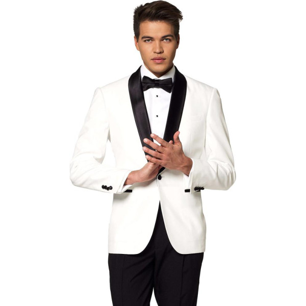 Chaqueta de color Blanco Perla para Adulto