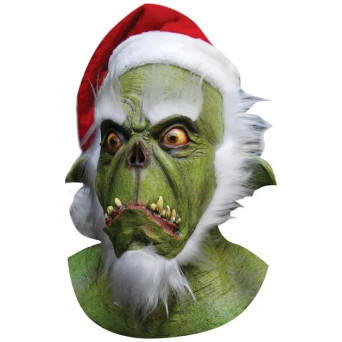 Máscara de Papá Noel Gruñón para Adulto