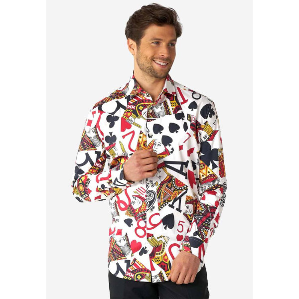 Camisa de Cartas de Póker King of Clubs para Adulto