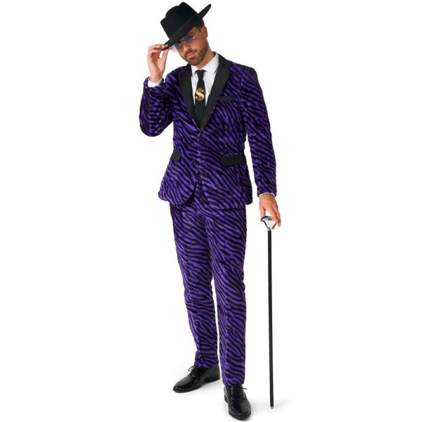 Traje de Chulo de color Purpura para Adulto
