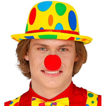 Sombrero de Payaso con Puntos para Adulto