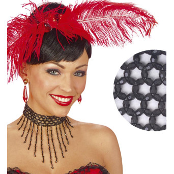 Colgante de color Negro con Perlas para Adulto
