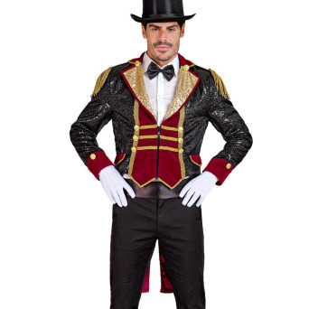 Frac de Circo de color Negro con Lentejuelas para Adulto