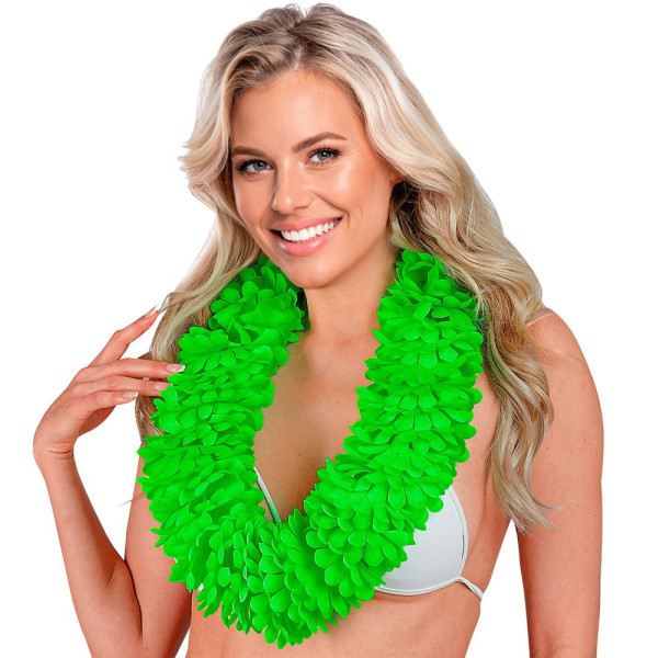 Collar Hawaiano Lei de color Verde
