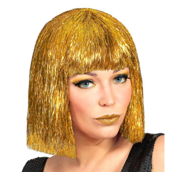 Peluca Dorada de Glitzy Vegas para Adulto