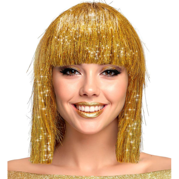 Peluca Dorada de Glitzy para Adulto