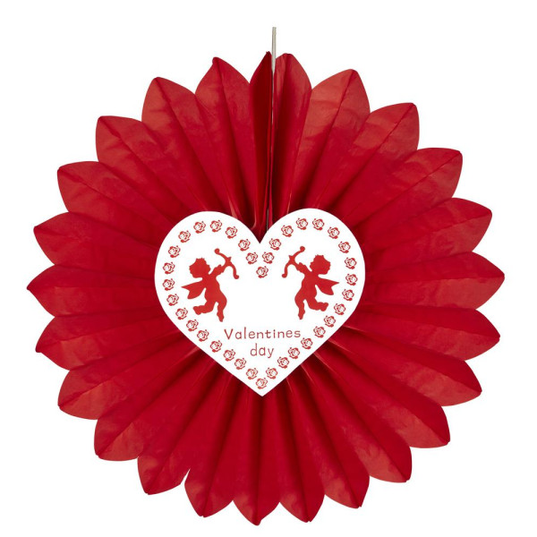 Abanico de Papel de San Valentín de 61 Centímetros para Colgar