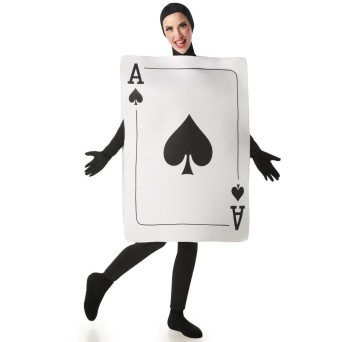 Disfraz de Carta As de Picas para Adulto