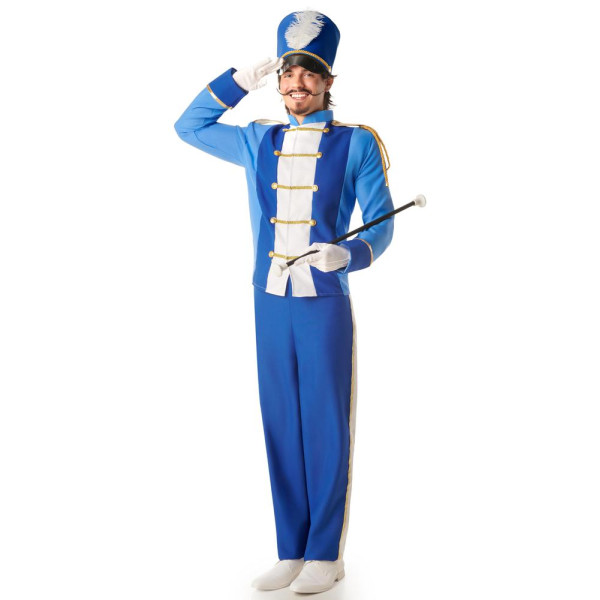 Disfraz de Majorette de color Azul para Adulto