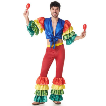 Disfraz de Rumbero Multicolor para Adulto