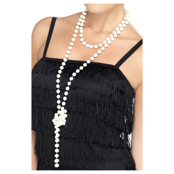 Collar de Perlas de color Blanco de 180 Centímetros