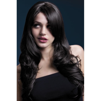 Peluca Castaña de Nicole Fever de 66 Centímetros para Adulto