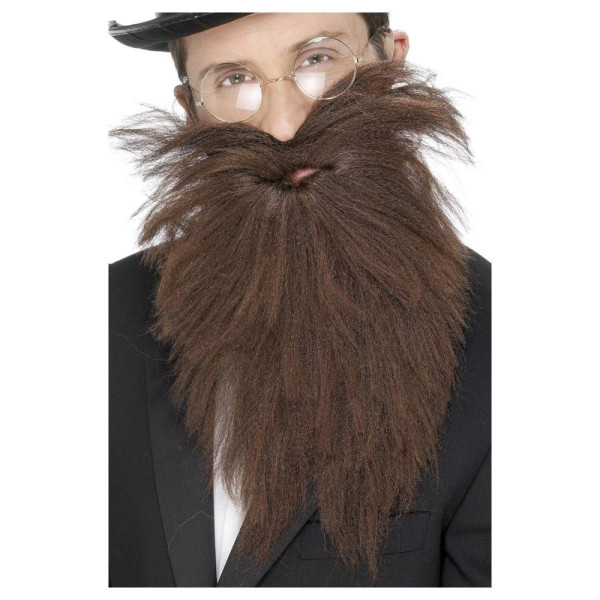Barba y Bigote Marrón para Adulto