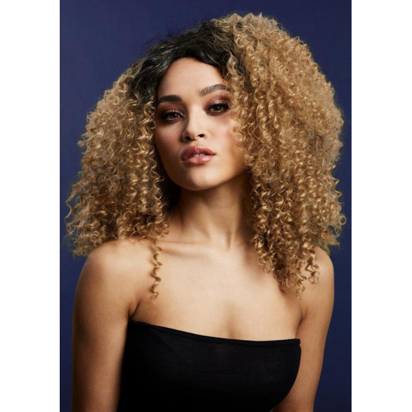 Peluca Caramelo de Lizzo Fever de 40 Centímetros para Adulto