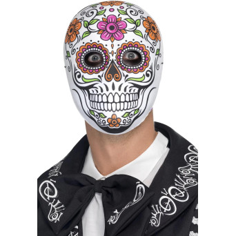 Máscara de Señor de los Huesos del Día de los Muertos Mexicano para Adulto