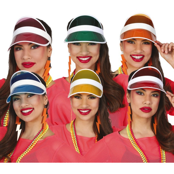 Visera de los años 80´s Varios Colores para Adulto