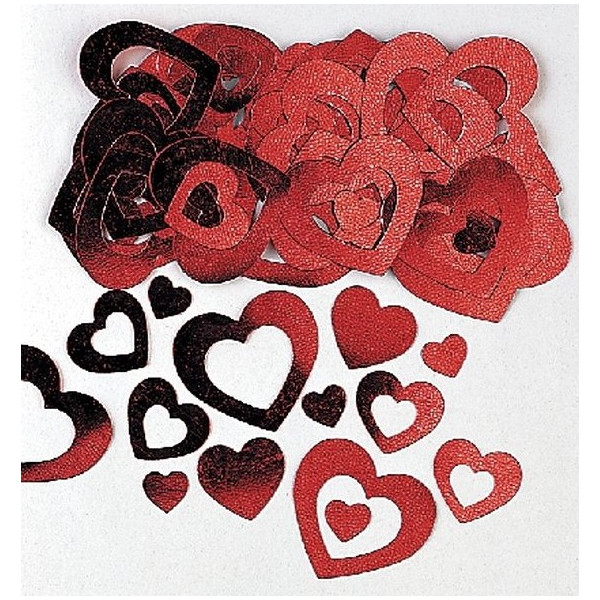 Confeti de Corazón de color Rojo