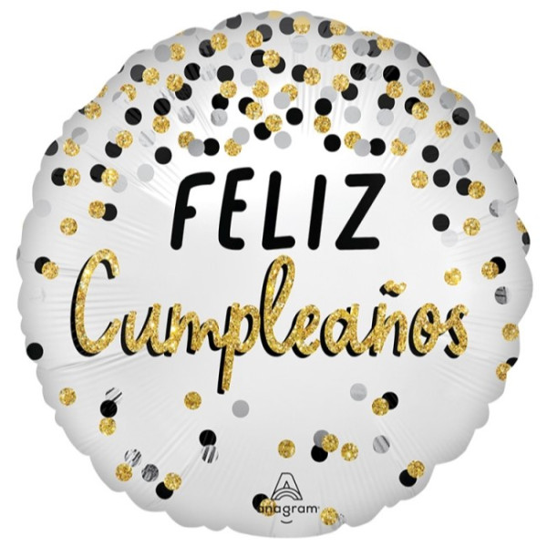 Globo Foil de Feliz Cumpleaños de 45 Centímetros