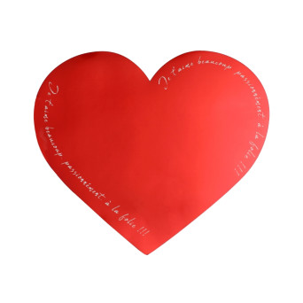 Salva Mantel de Corazón 2 Unidades de 33 x 33 Centímetros